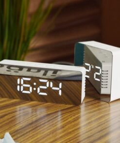 Digital Mirror LED Alarm Clock